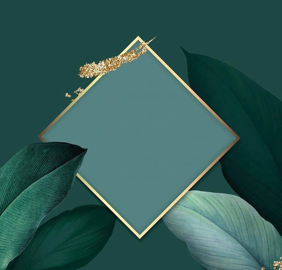 Gold Frame on Leaves